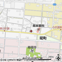 静岡県浜松市中央区小沢渡町644周辺の地図