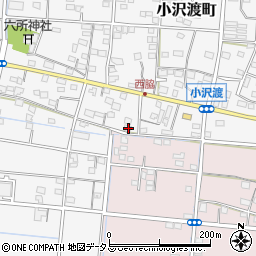 静岡県浜松市中央区小沢渡町823周辺の地図
