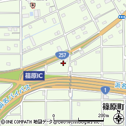 静岡県浜松市中央区篠原町20817周辺の地図