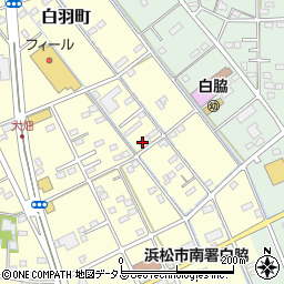 静岡県浜松市中央区白羽町533周辺の地図
