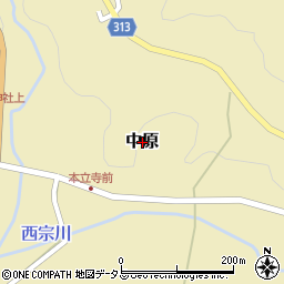 広島県北広島町（山県郡）中原周辺の地図