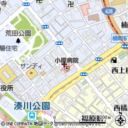 兵庫県神戸市兵庫区荒田町1丁目9-14周辺の地図
