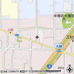 静岡県浜松市中央区大柳町379-1周辺の地図