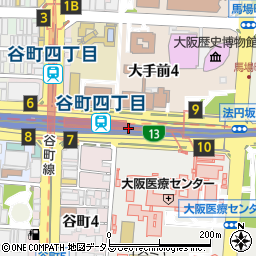 大阪市立法円坂駐車場第２号ブロック周辺の地図