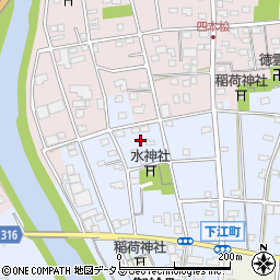 静岡県浜松市中央区下江町123周辺の地図