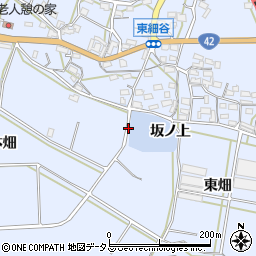 愛知県豊橋市東細谷町坂ノ上周辺の地図