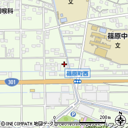 静岡県浜松市中央区篠原町20140周辺の地図