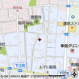 静岡県浜松市中央区下江町276周辺の地図