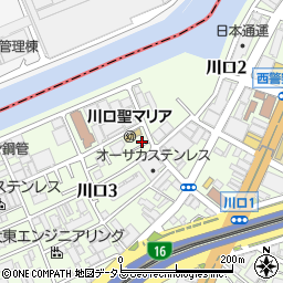 大阪府大阪市西区川口周辺の地図