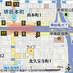 セブンイレブン大阪久太郎町１丁目店周辺の地図