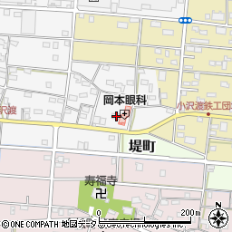 静岡県浜松市中央区小沢渡町689周辺の地図