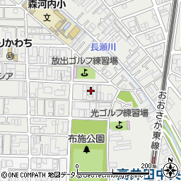 パークサイド高井田周辺の地図