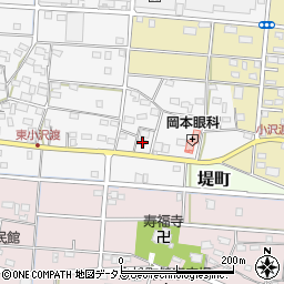 静岡県浜松市中央区小沢渡町643周辺の地図