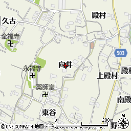愛知県豊橋市杉山町向井周辺の地図