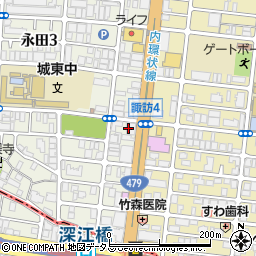 南都銀行大阪東支店・永和支店共同店舗周辺の地図