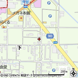 岡山県岡山市中区下386周辺の地図