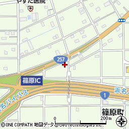 静岡県浜松市中央区篠原町20818周辺の地図