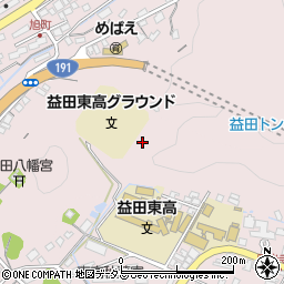 島根県益田市染羽町周辺の地図