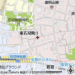 大西商店周辺の地図