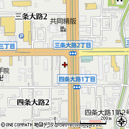 まいどおおきに食堂奈良四条大路食堂周辺の地図