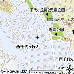 奈良県奈良市西千代ヶ丘周辺の地図