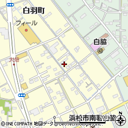 静岡県浜松市中央区白羽町537周辺の地図