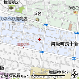 静岡県浜松市中央区舞阪町長十新田182周辺の地図