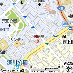 兵庫県神戸市兵庫区荒田町1丁目9-15周辺の地図
