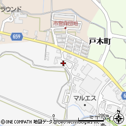 庄田二自治会集会所周辺の地図