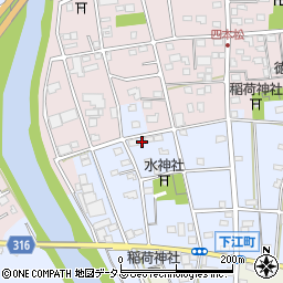 静岡県浜松市中央区下江町122周辺の地図