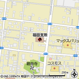 磐田市役所　上下水道工事課・水道工事グループ周辺の地図