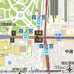 森ノ宮駅周辺の地図