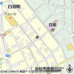 静岡県浜松市中央区白羽町534周辺の地図