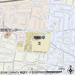 岡山市立竜操中学校周辺の地図