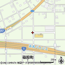 静岡県浜松市中央区篠原町21088周辺の地図