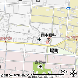 静岡県浜松市中央区小沢渡町646周辺の地図