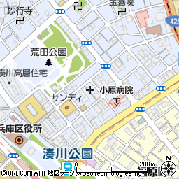 荒田アパート周辺の地図