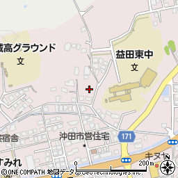 島根県益田市東町13-21周辺の地図