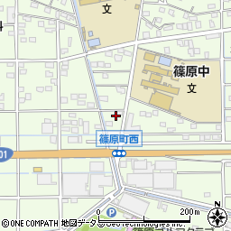 静岡県浜松市中央区篠原町20147周辺の地図