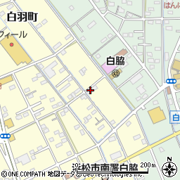 静岡県浜松市中央区白羽町550周辺の地図