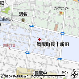 静岡県浜松市中央区舞阪町長十新田235周辺の地図
