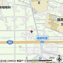 静岡県浜松市中央区篠原町20135周辺の地図