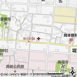 静岡県浜松市中央区小沢渡町617周辺の地図
