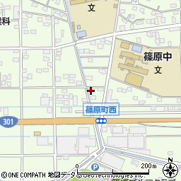 静岡県浜松市中央区篠原町20149周辺の地図