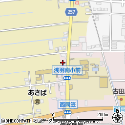 静岡県袋井市西同笠98周辺の地図