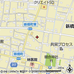 静岡県浜松市中央区新橋町1125周辺の地図