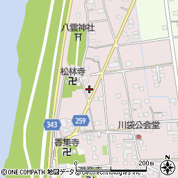 静岡県磐田市川袋235-2周辺の地図