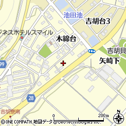 愛知県田原市吉胡町木綿台121周辺の地図