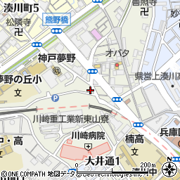 兵庫県神戸市兵庫区東山町4丁目37-12周辺の地図