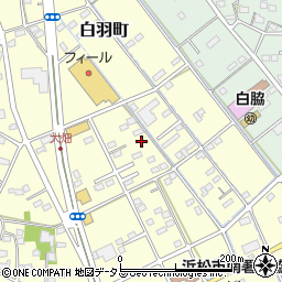 静岡県浜松市中央区白羽町478周辺の地図